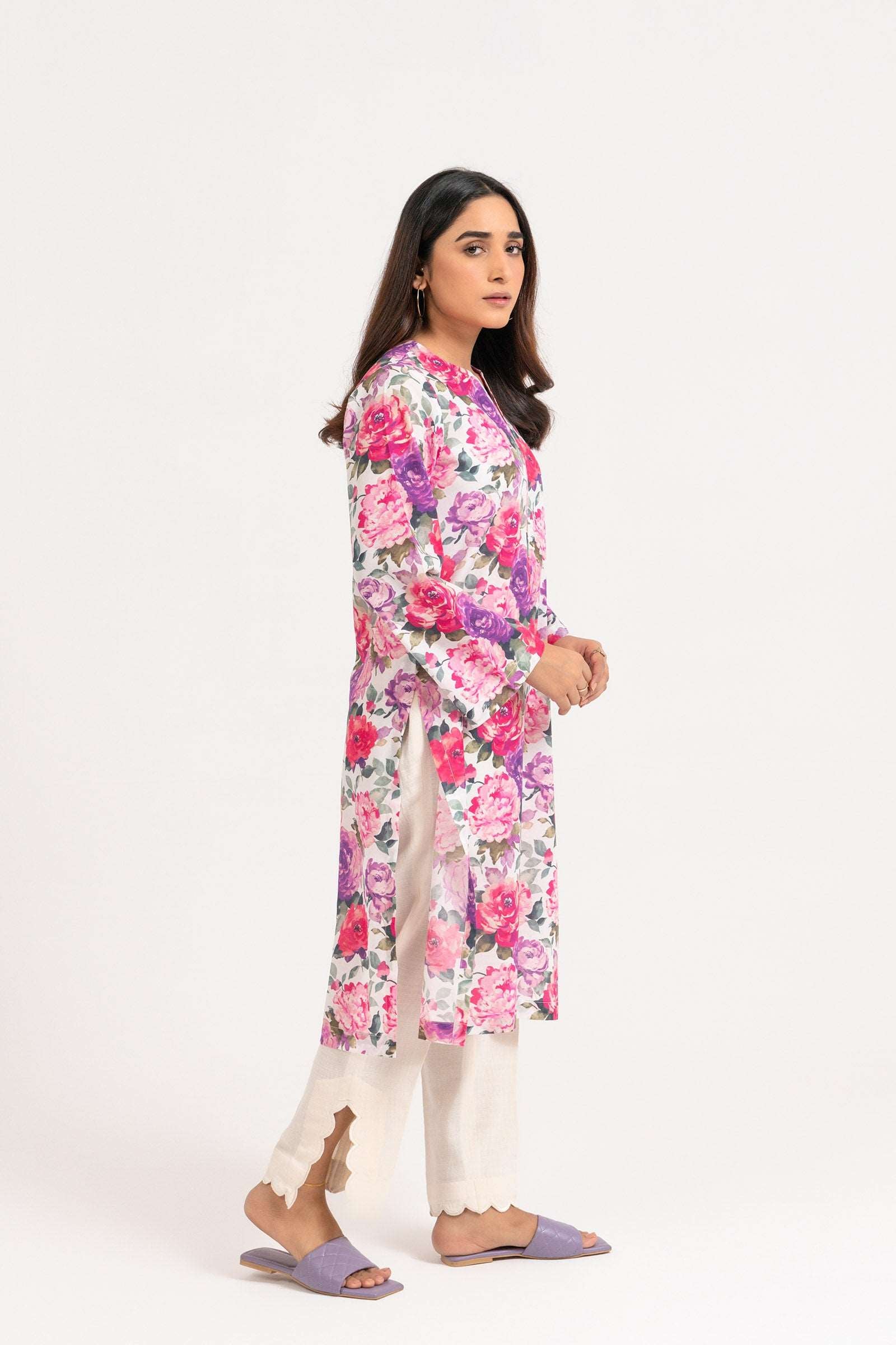 1 Piece Printed Lawn Shirt SUMMER-24