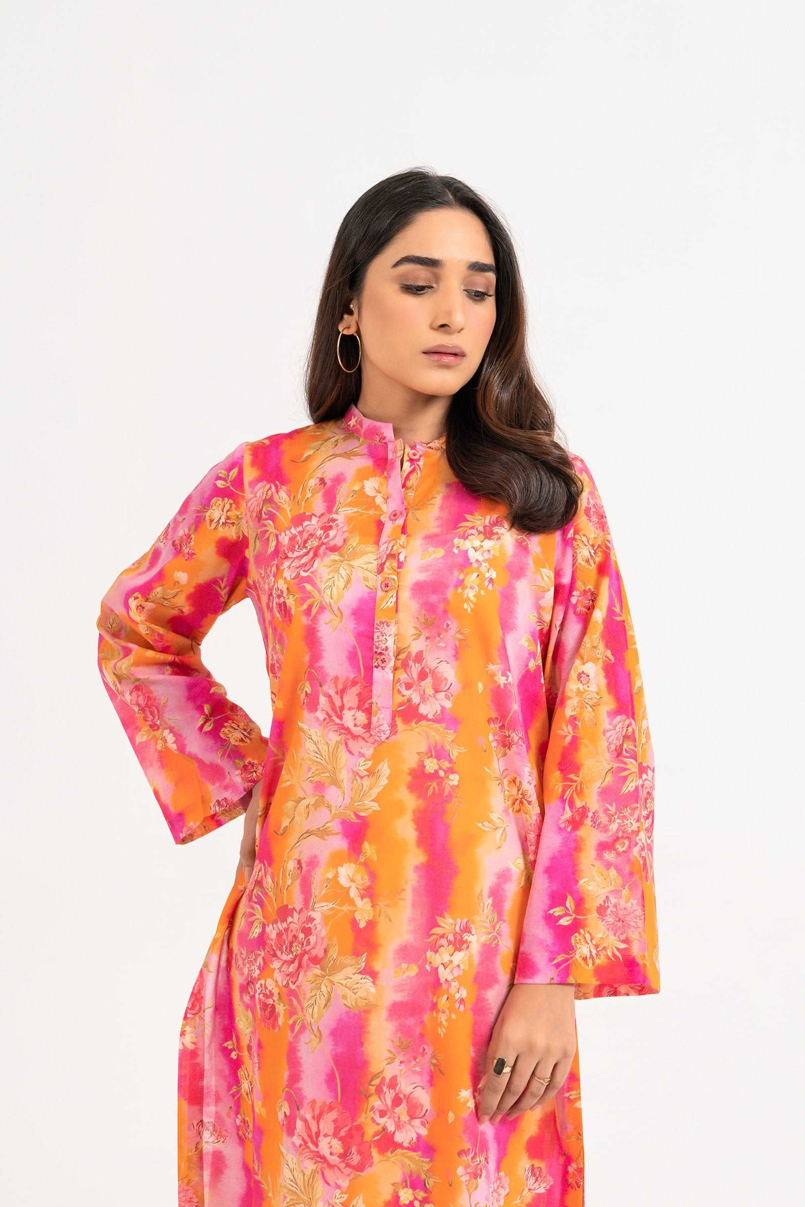 1 Piece Printed Lawn Shirt SUMMER-24