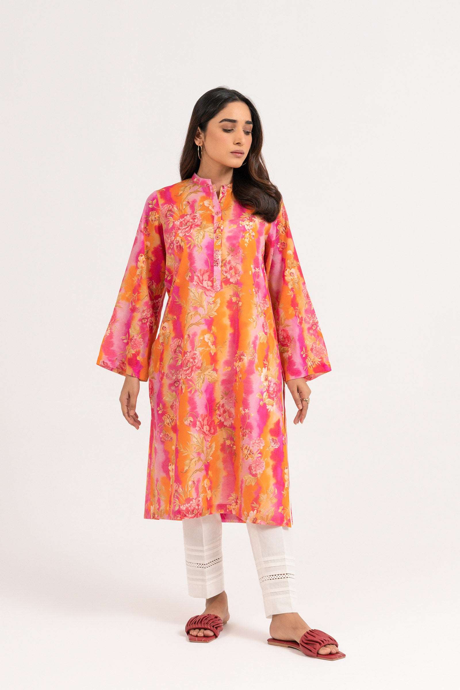 1 Piece Printed Lawn Shirt SUMMER-24