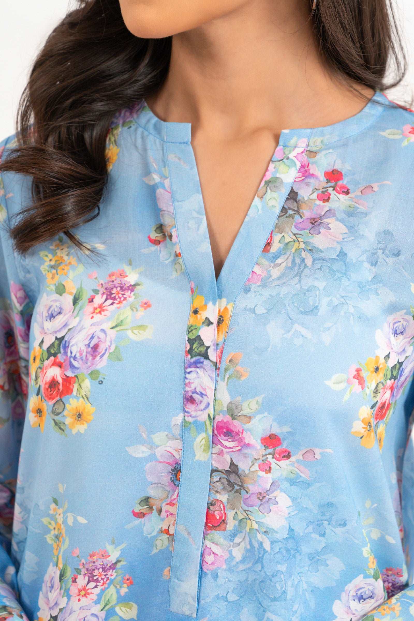 1 Piece Printed Lawn Shirt SUMMER-24