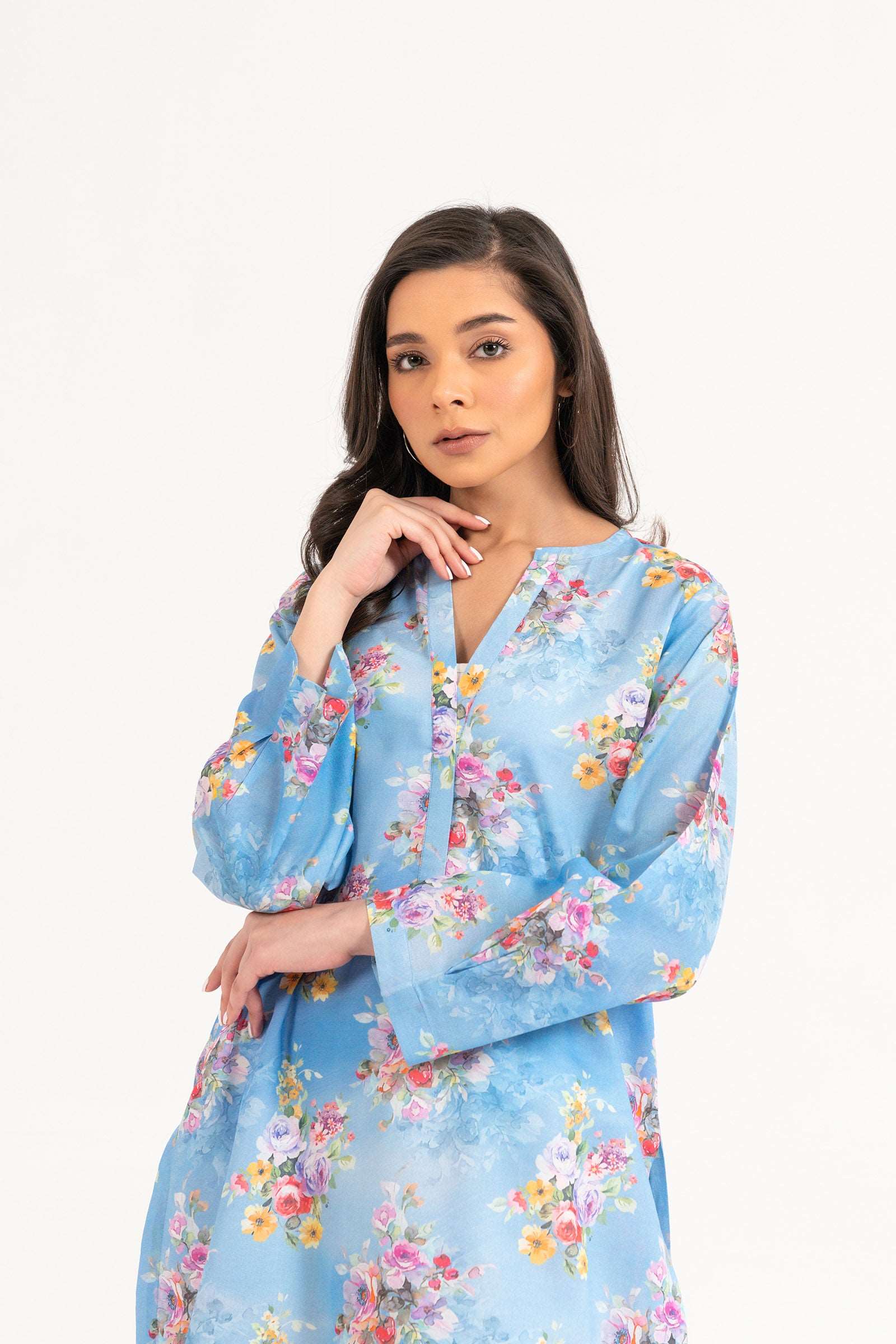 1 Piece Printed Lawn Shirt SUMMER-24