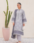 3 Piece Embroidered Cambric Suit SUMMER-24