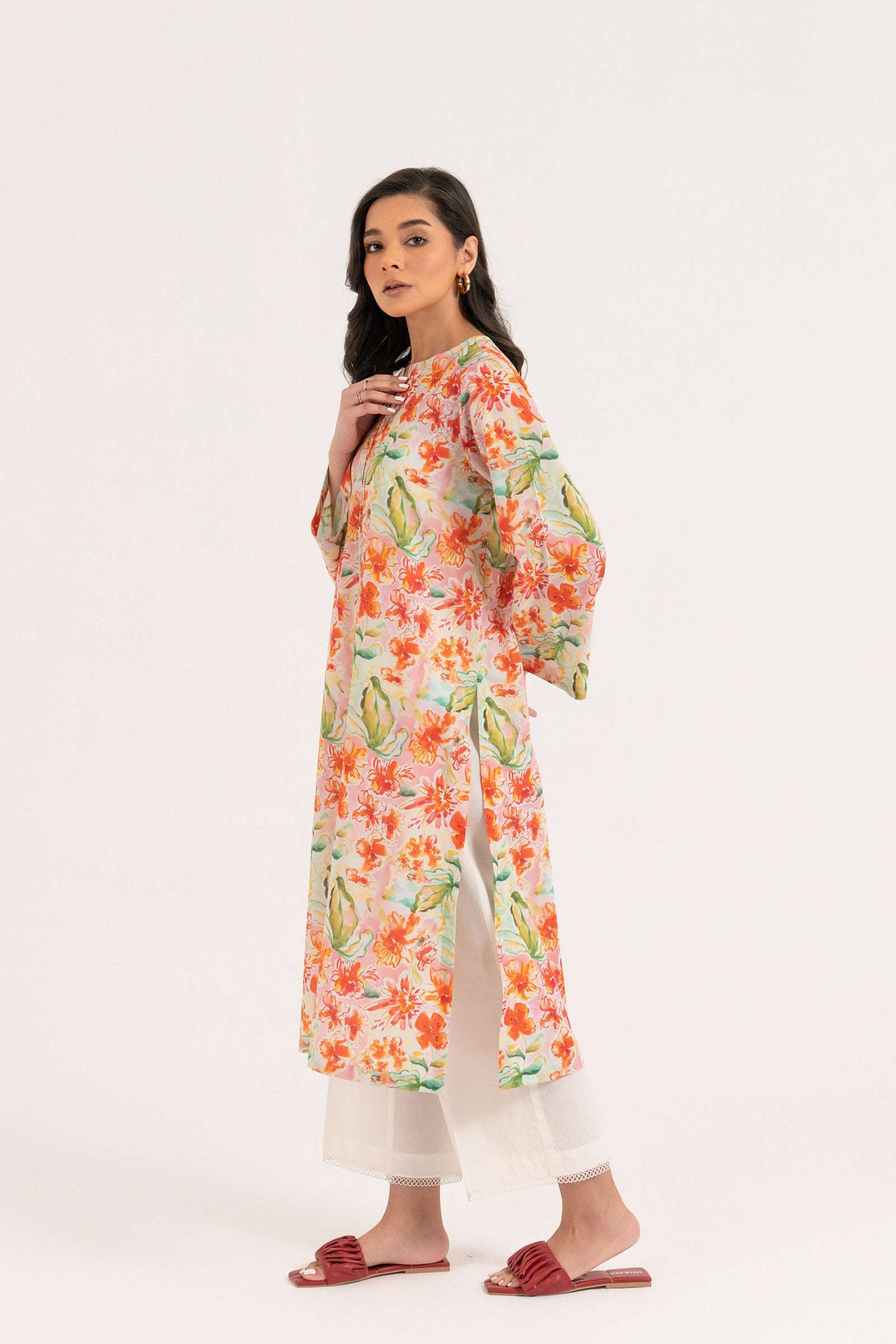 1 Piece Printed Lawn Shirt SUMMER-24