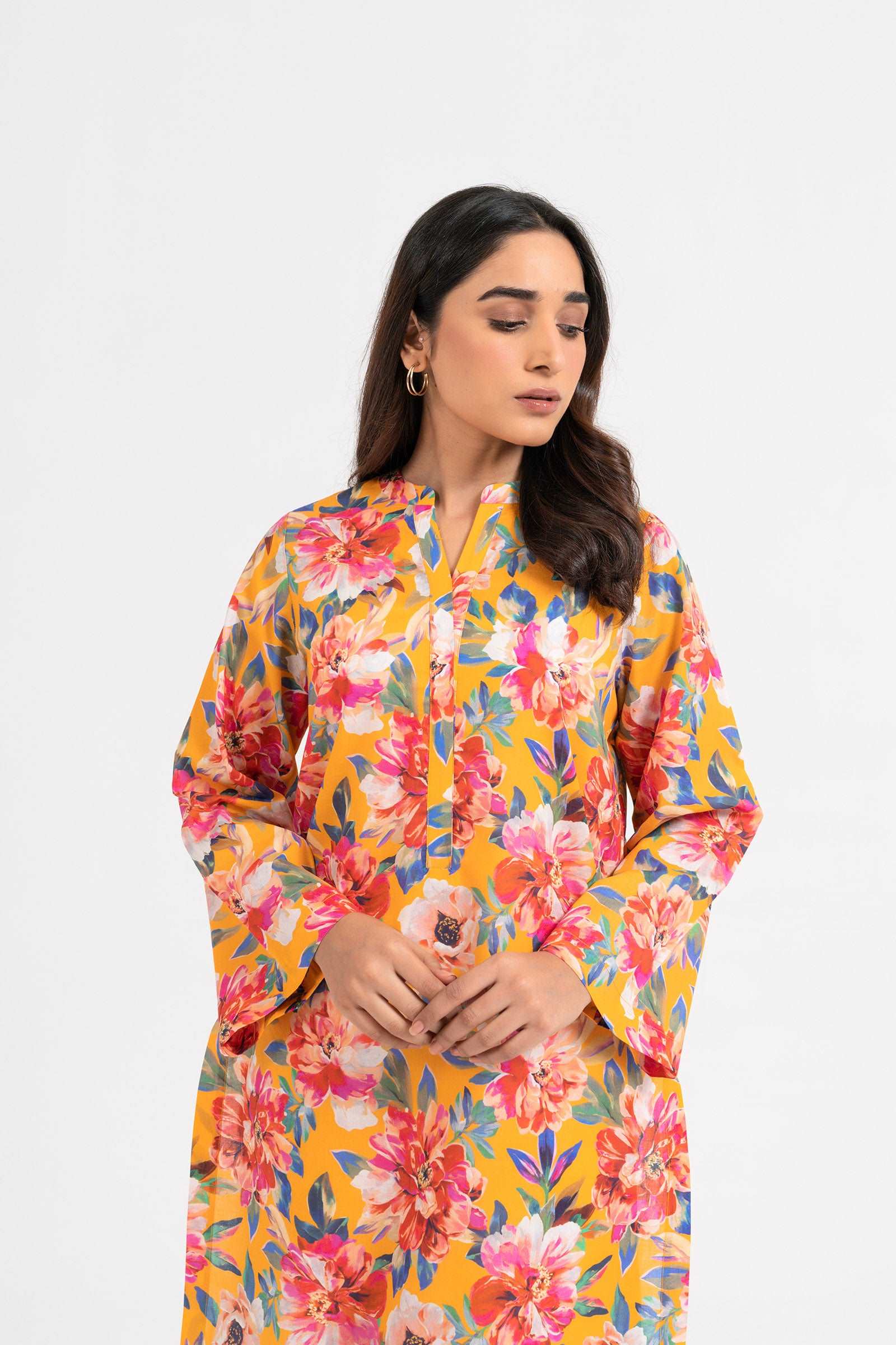 1 Piece Printed Lawn Shirt SUMMER-24