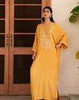 1 Piece Raw Silk Kaftan