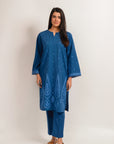 2 Piece Khaddar Suit Blue