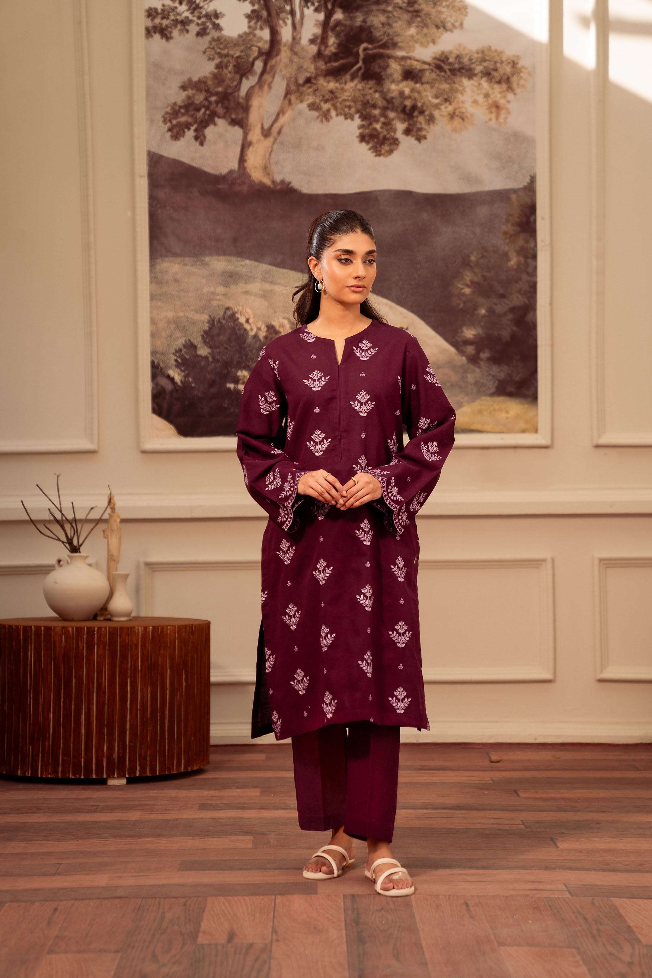 2 Piece Khaddar Suit Plump