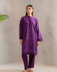 2 Piece Khaddar Suit Purple