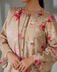 2 Piece Wood Ash Khaddar Suit Unstitched Winter-24