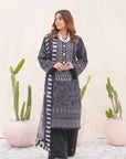 3 Piece Embroidered Cambric Suit SUMMER-24