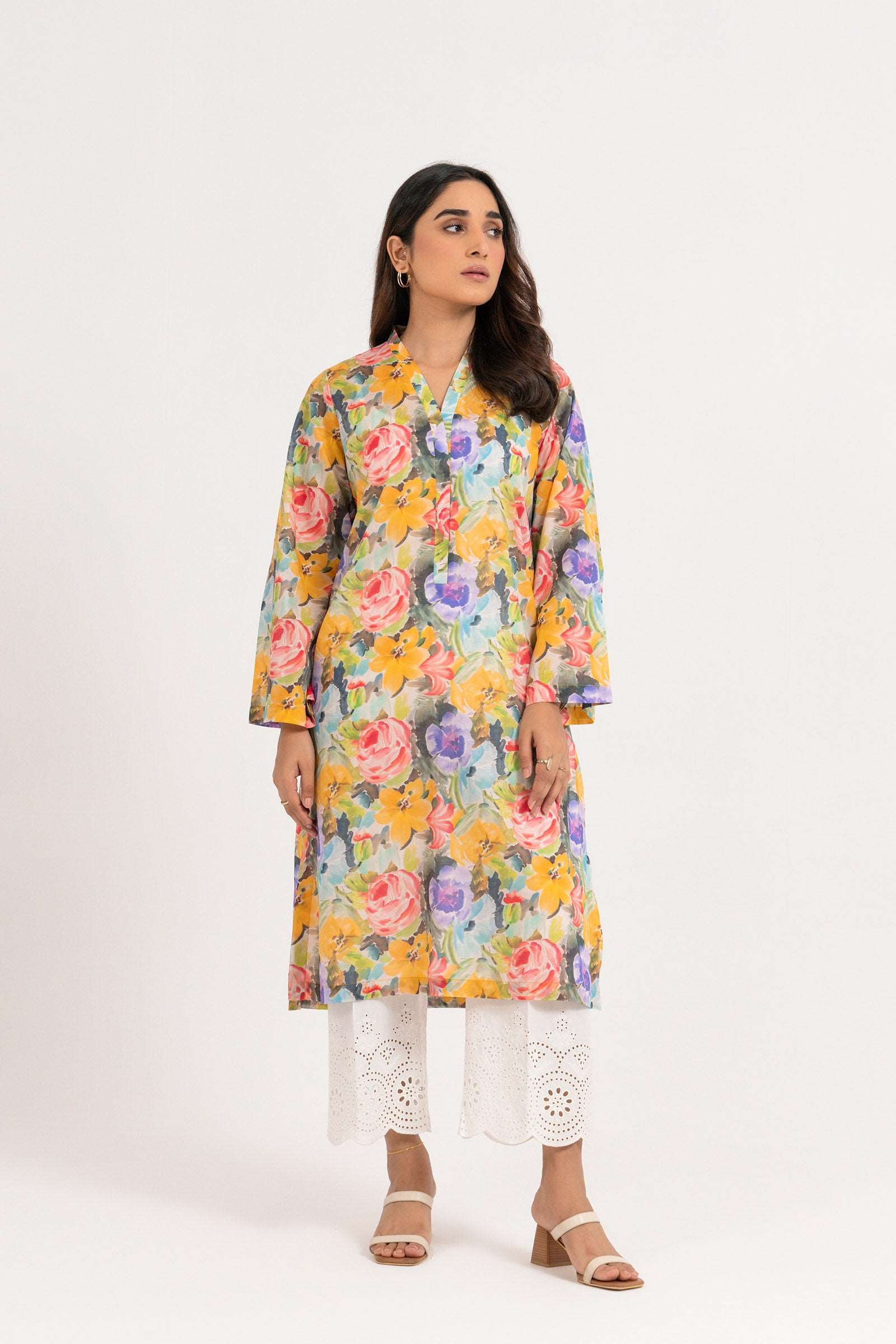 1 Piece Printed Lawn Shirt SUMMER-24