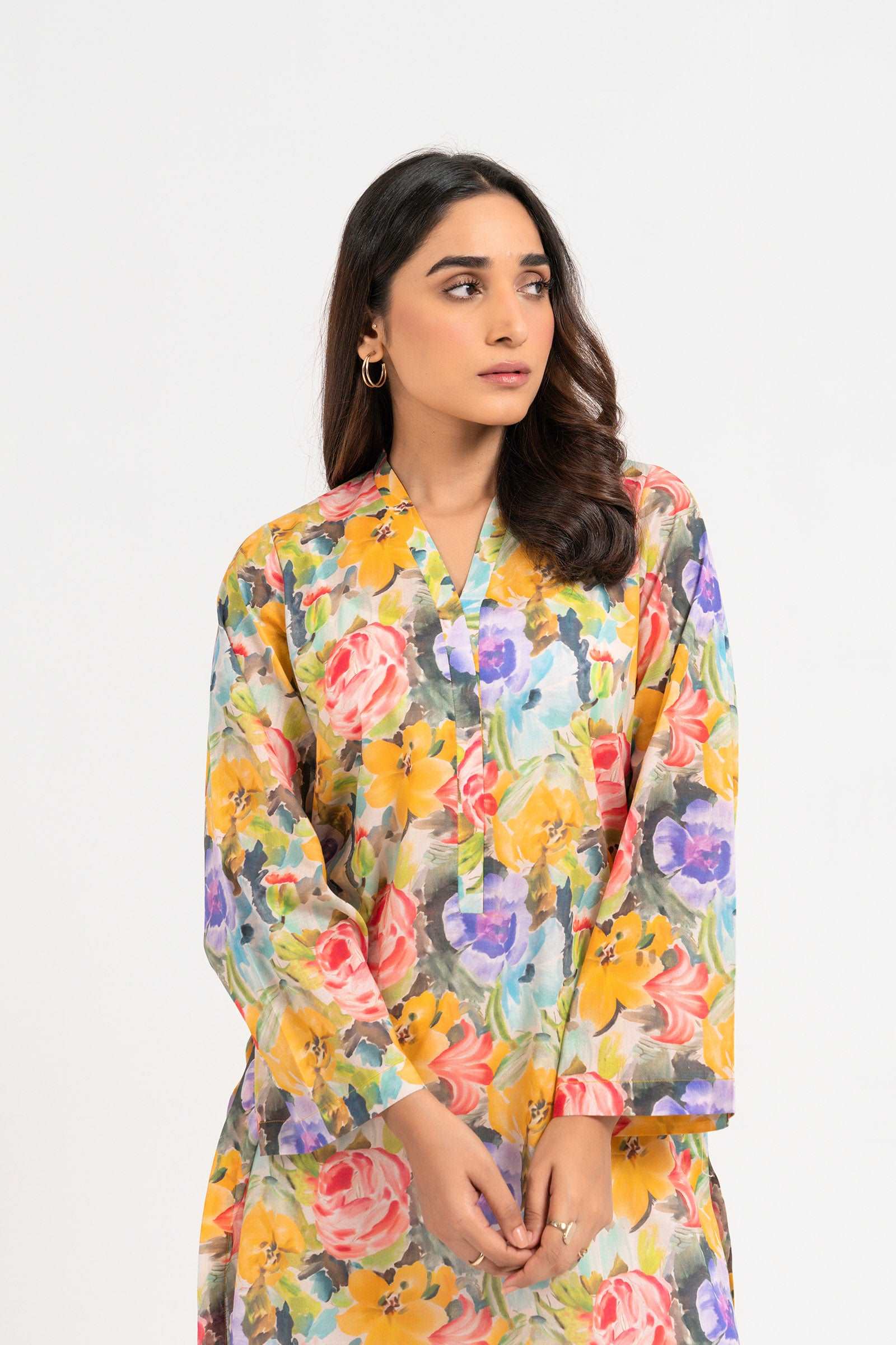 1 Piece Printed Lawn Shirt SUMMER-24