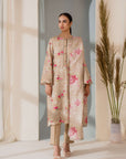 2 Piece Wood Ash Khaddar Suit Unstitched Winter-24