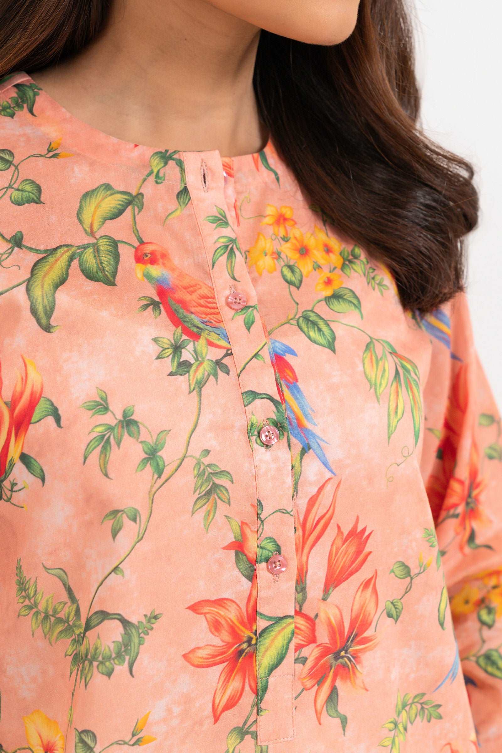 1 Piece Printed Lawn Shirt SUMMER-24