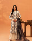 2 Piece Printed Khaddar Suit Unstitched Winter-24