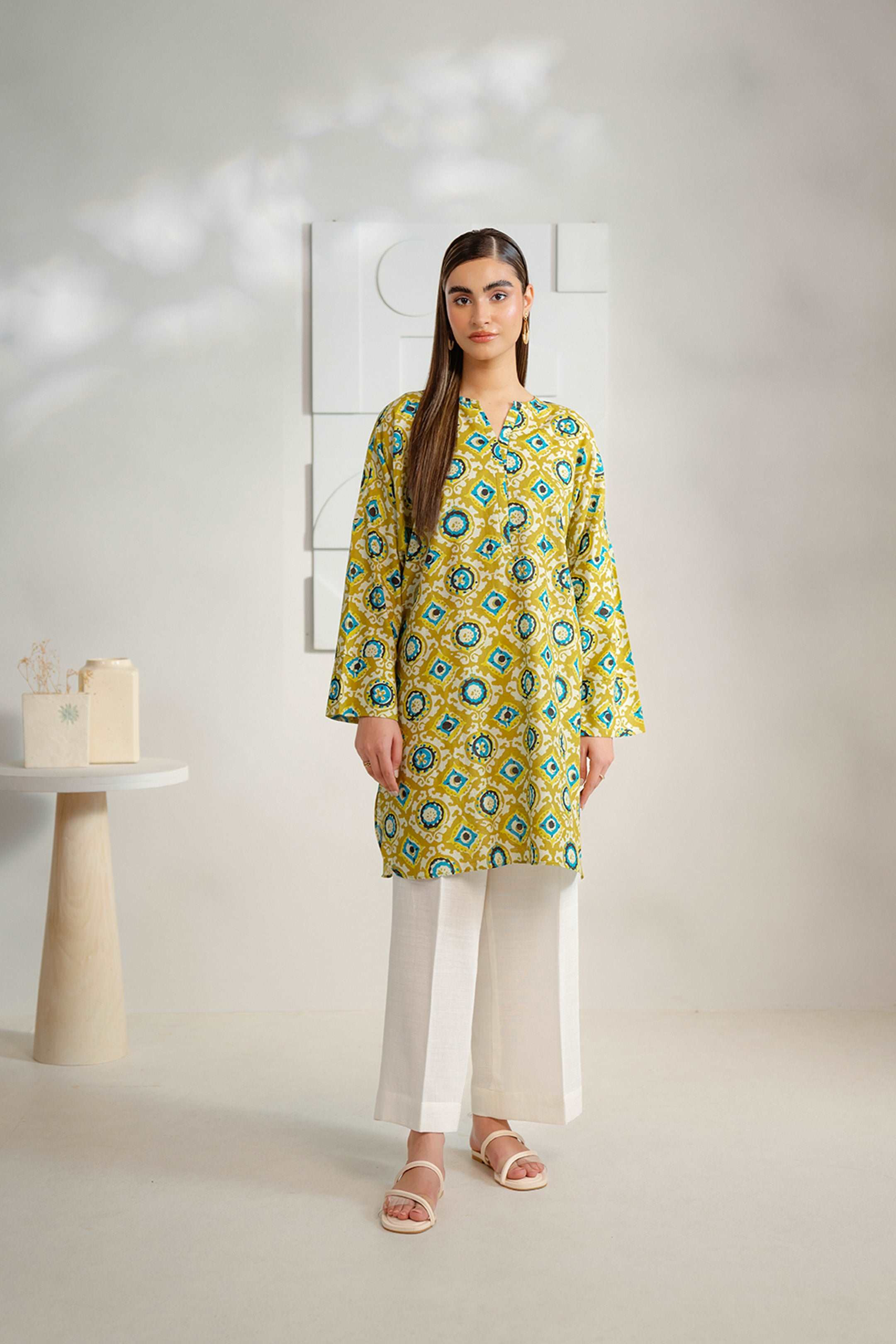 1 Piece Printed Khaddar Shirt Pret Winter-24