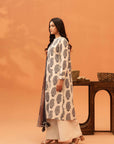 2 Piece Printed Khaddar Suit Unstitched Winter-24