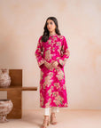 1 Piece Printed Khaddar Shirt Unstitched Winter-24