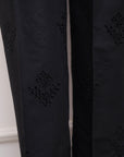 Basic Black Embroidered Trouser