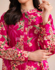 1 Piece Printed Khaddar Shirt Unstitched Winter-24