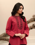 1 Piece Embroidered Khaddar Shirt