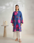 1 Piece Printed Khaddar Shirt Pret Winter-24