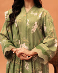 2 Piece Printed Linen Suit