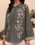 1 Piece Embroidered Khaddar Shirt