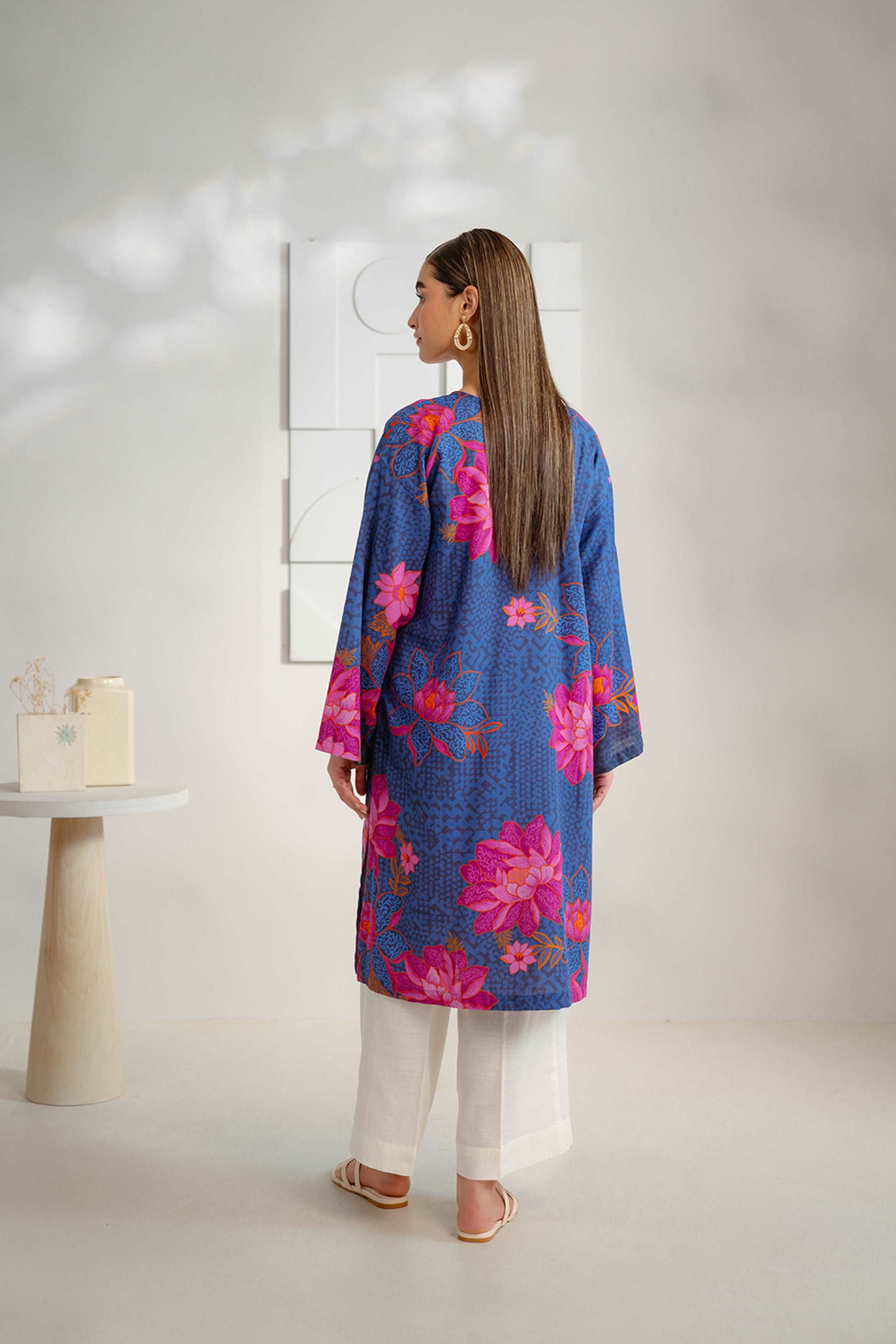 1 Piece Printed Khaddar Shirt Pret Winter-24