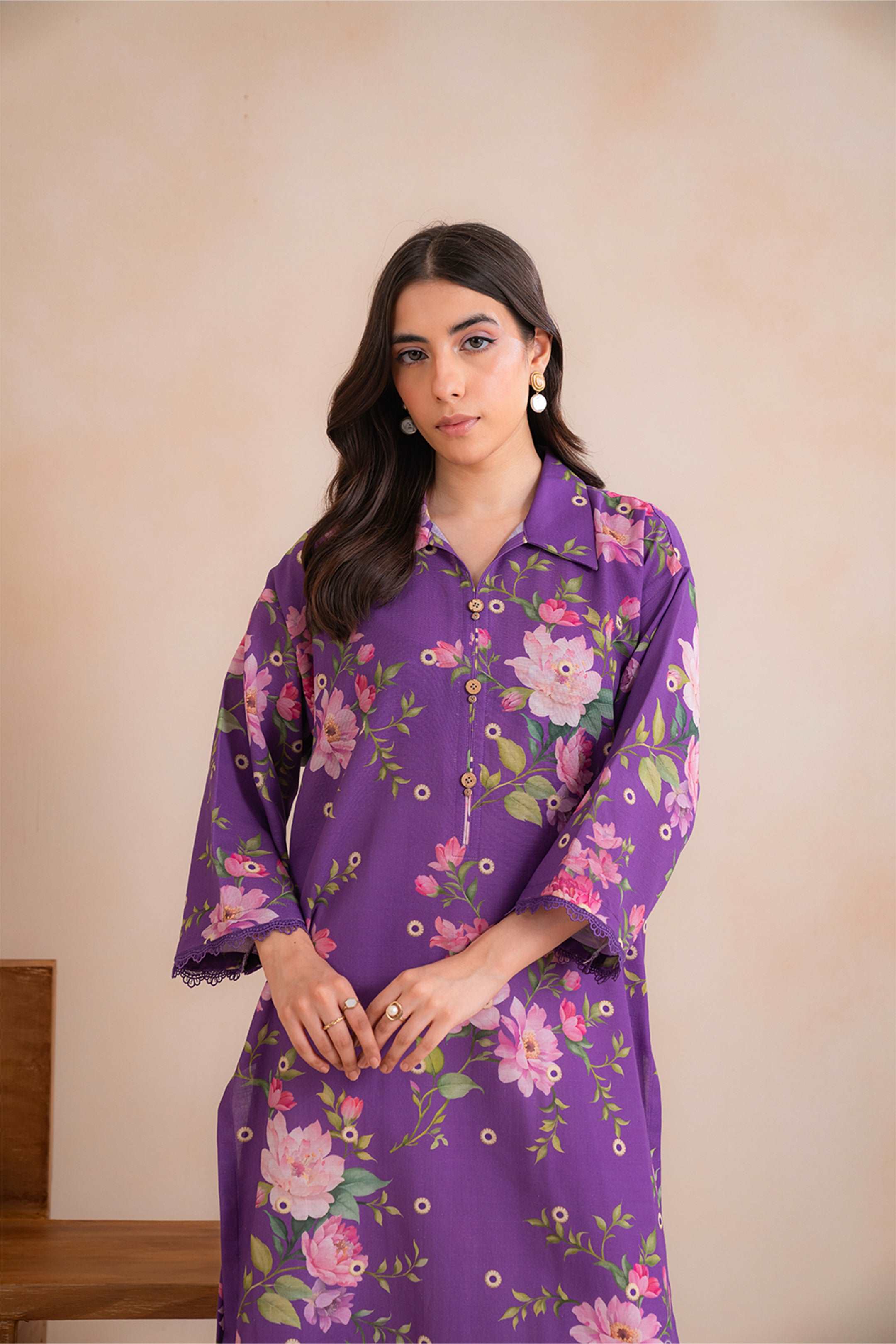 1 Piece Printed Khaddar Shirt Beyond East Official