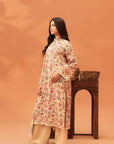 2 Piece Printed Linen Suit Unstitched Winter-24