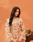 2 Piece Printed Linen Suit Unstitched Winter-24