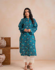 1 Piece Printed Khaddar Shirt Unstitched Winter-24