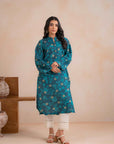 1 Piece Printed Khaddar Shirt Unstitched Winter-24