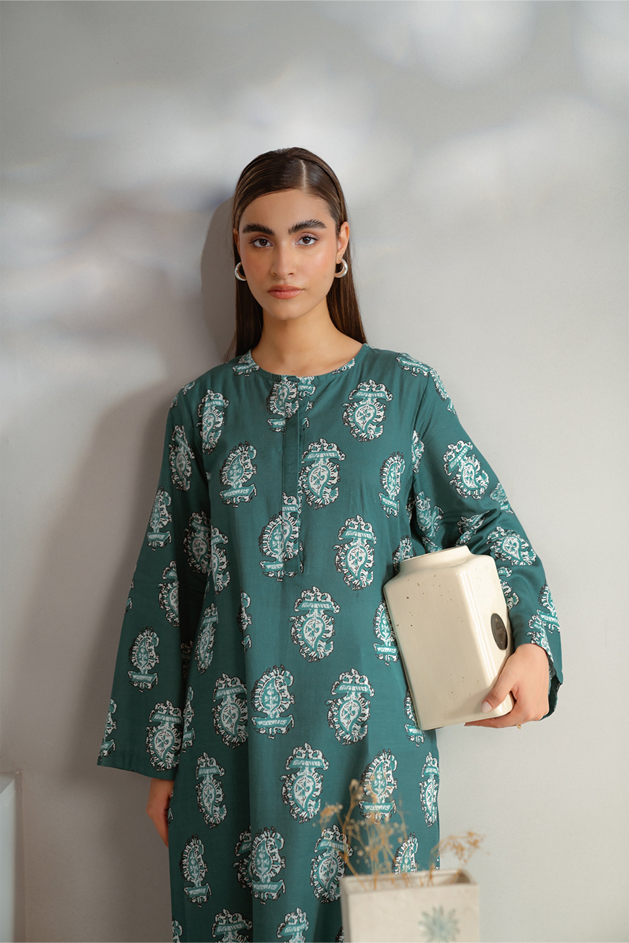 1 Piece Printed Khaddar Shirt