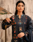 3 Piece Printed Khaddar Suit