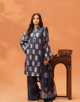 2 Piece Printed Khaddar Suit Unstitched Winter-24