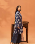 2 Piece Printed Khaddar Suit Unstitched Winter-24