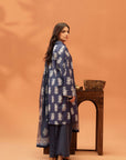 2 Piece Printed Khaddar Suit Unstitched Winter-24