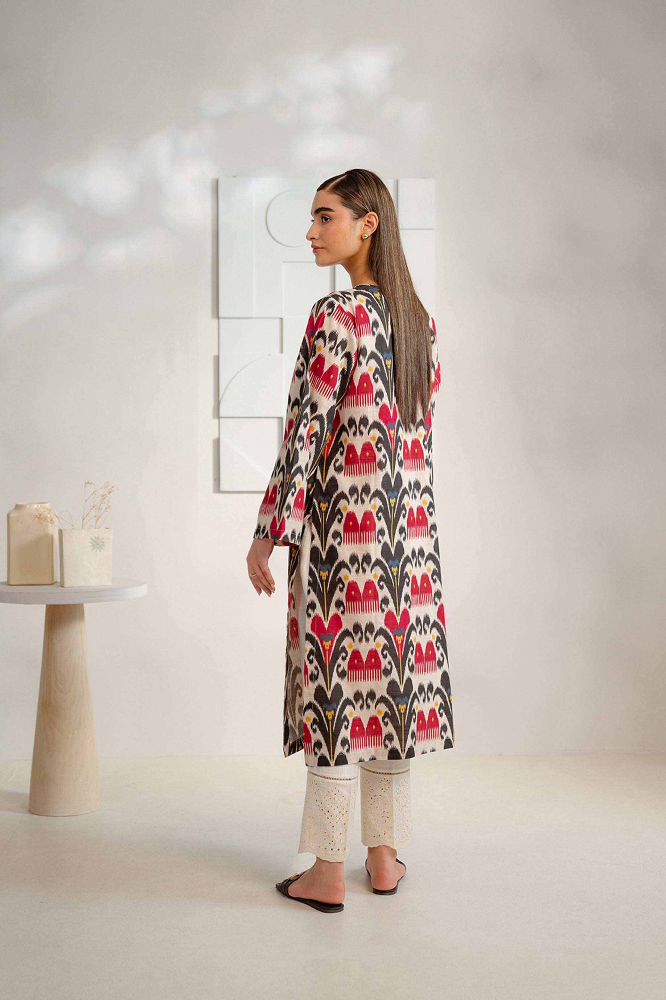 1 Piece Printed Khaddar Shirt Pret Winter-24