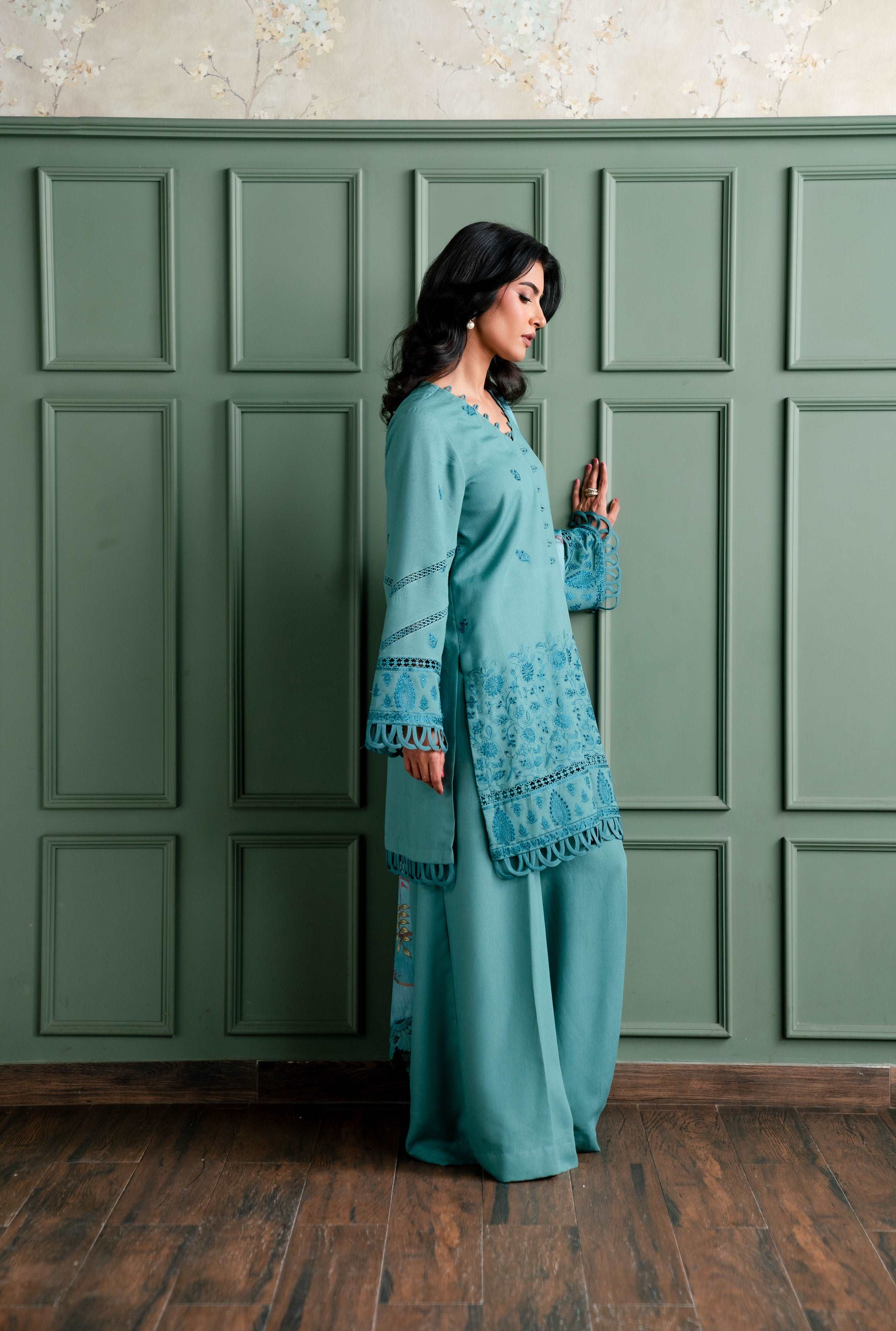 3 Piece Embroidered Karandi Suit Beyond East Official