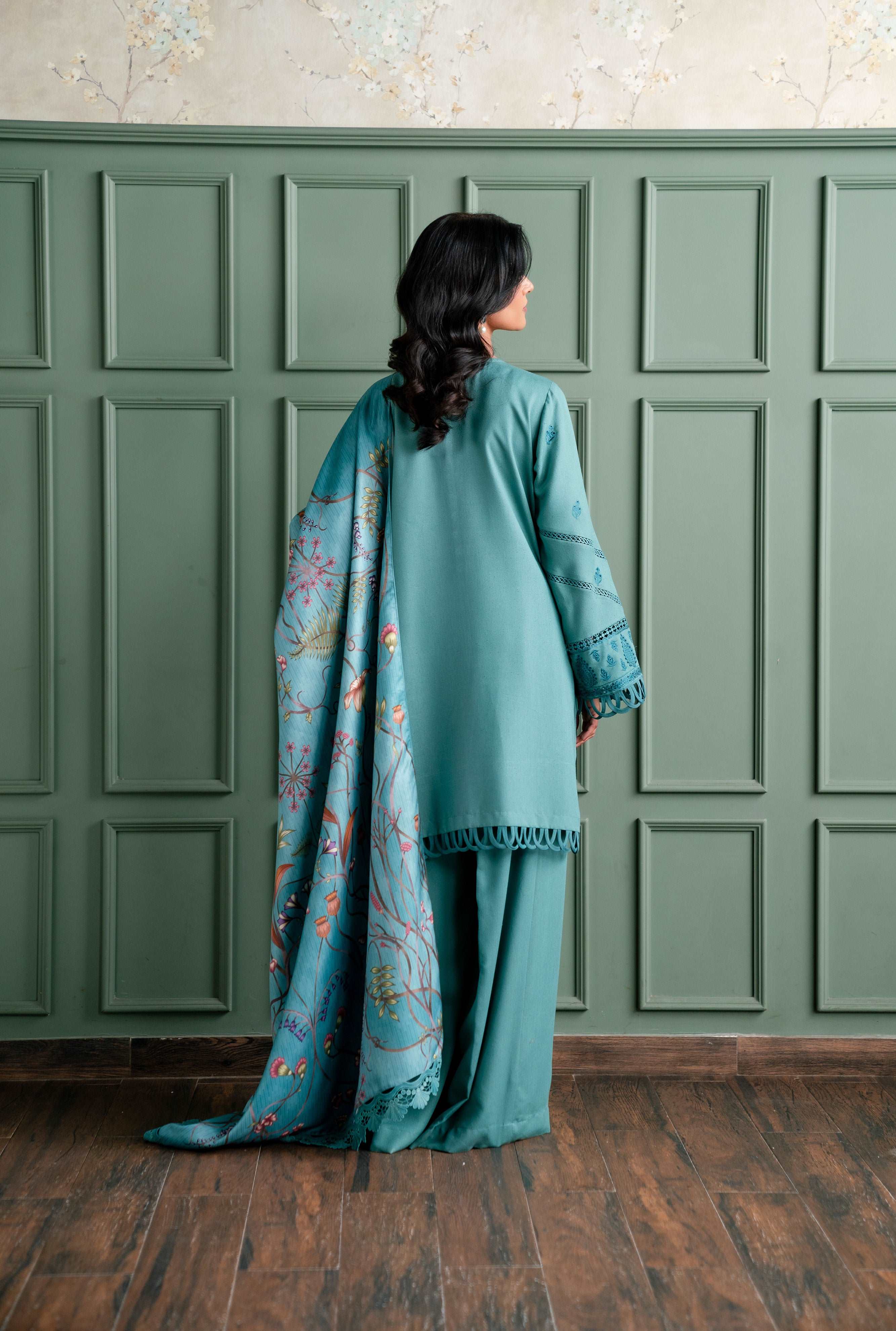 3 Piece Embroidered Karandi Suit Beyond East Official