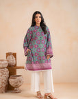 1 Piece Printed Khaddar Shirt Unstitched Winter-24