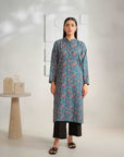 1 Piece Printed Khaddar Shirt Pret Winter-24