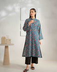 1 Piece Printed Khaddar Shirt Pret Winter-24