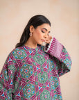 1 Piece Printed Khaddar Shirt Unstitched Winter-24