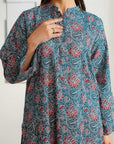 1 Piece Printed Khaddar Shirt Pret Winter-24