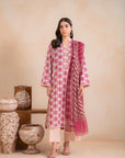 2 Piece Printed Khaddar Suit Unstitched Winter-24