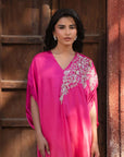 1 Piece Embroidered Silk Kaftan