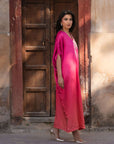 1 Piece Embroidered Silk Kaftan